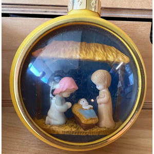 Merrilite Nativity Lighted Christmas Ornament 1985 Vintage Insert String Light